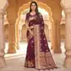 MB 39 Wine Color Banarasi Saree with Zari Work & Lace Work. Introductory Price ₹1899. Delivery 4-6 Working Days. Shop now. | Sarees, Bollywood Sarees, Creative Sarees, Designer Sarees, Embroidered Sarees, Ethnic Saree, Modern Digital sarees, Party Wear Sarees