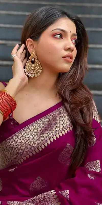 KP 6001 Wine in Soft Lichi Silk Lace Border & Lace Work Saree . Exclusive Offer ₹1399. Delivery 4-6 Working Days. Shop now. | Sarees, Bollywood Sarees, Creative Sarees, Designer Sarees, Embroidered Sarees, Ethnic Saree, Modern Digital sarees, Party Wear Sarees