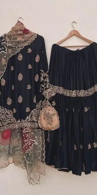  LG 1887 Black Color Chinnon Sequences Embroidery Work Salwar Suit Casual, Wedding, Party, Festive, Events Etc.4-6 Working Days@ 2399/-only | Jump Suits, Salwar suit, Casual Suits, Creative suits, Designer Suits, Palazzo Suits, Party Wear Suits, Patiala Suits, Straight Suits