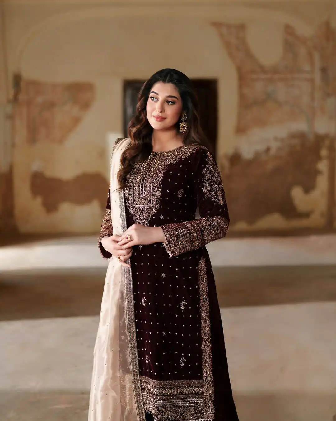 BE 422 Maroon with Embroidery Work Velvet Salwar Suit . Wedding, Party, Festive, Events, Grab it for ₹2099. Delivery 4-6 Working Days. Shop now. | Jump Suits, Tops & Bottoms, Track Suits, Salwar suit, Casual Suits, Creative suits, Designer Suits, Palazzo Suits, Party Wear Suits, Patiala Suits, Straight Suits, Trendy Wear