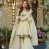 Off White Cosmos Mirror Lace Work Salwar Suit