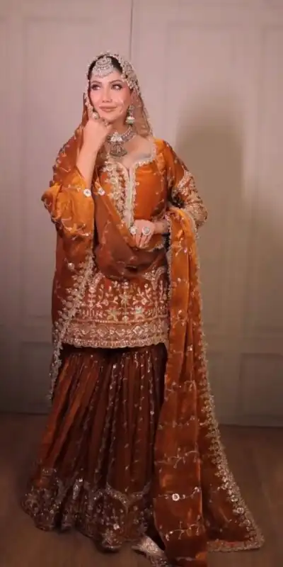 SSR 533 Rust Color Fendy Silk Salwar Suit with Embroidery Work. Affordable Price ₹2149. Delivery 4-6 Working Days. Shop now. | Jump Suits, Salwar suit, Casual Suits, Creative suits, Designer Suits, Palazzo Suits, Party Wear Suits, Patiala Suits, Straight Suits